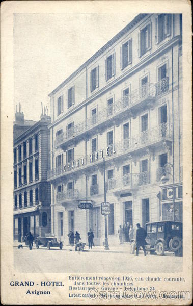 The Grand Hotel in Avignon France