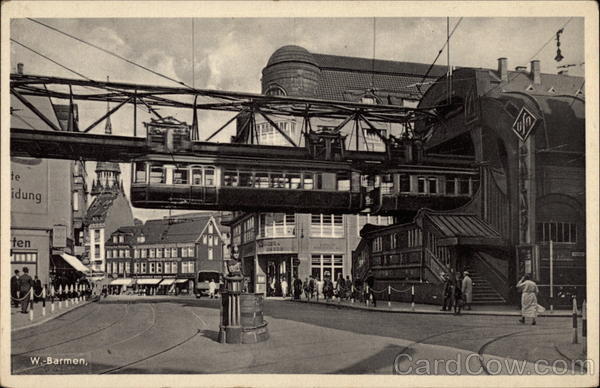Suspended Monorail in Wuppertal Germany