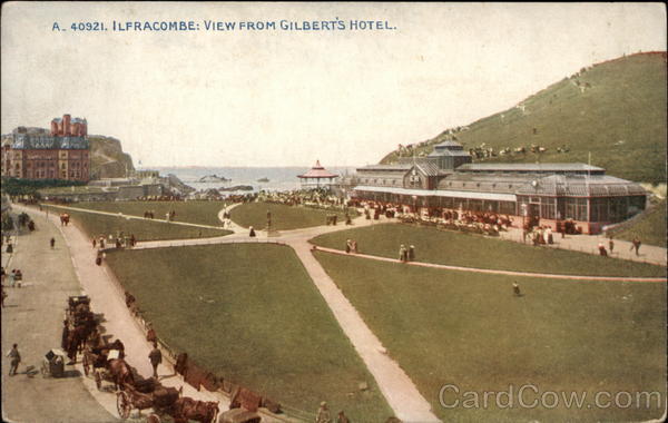View from Gilbert's Hotel Ilfracombe England