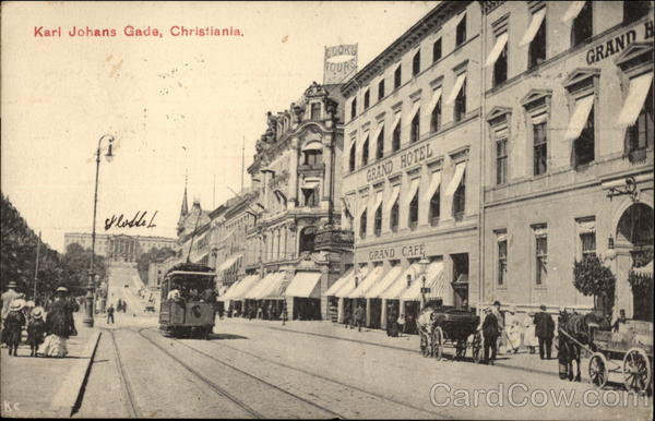 Karl Johans Gade Christiania Norway