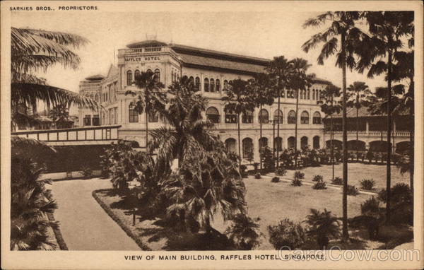 View of Main Building, Raffles Hotel Singapore Southeast Asia