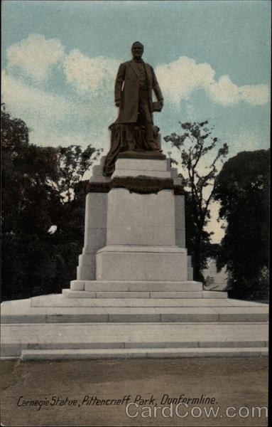 Carnegie Statue, Pittencrieff Park Dunfermline Scotland