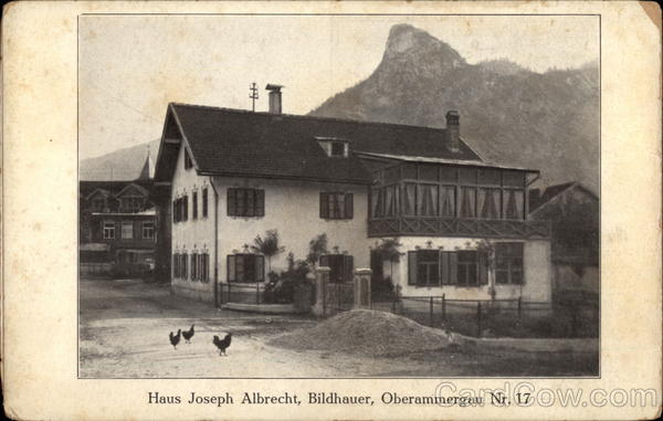 Haus Joseph Albrecht, Bildhauer Oberammergau Germany