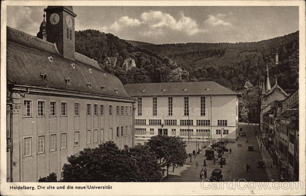 The Old and the New University Heidelberg Germany