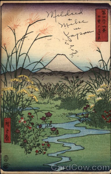 View of Mount Fuji and Landscape Japan