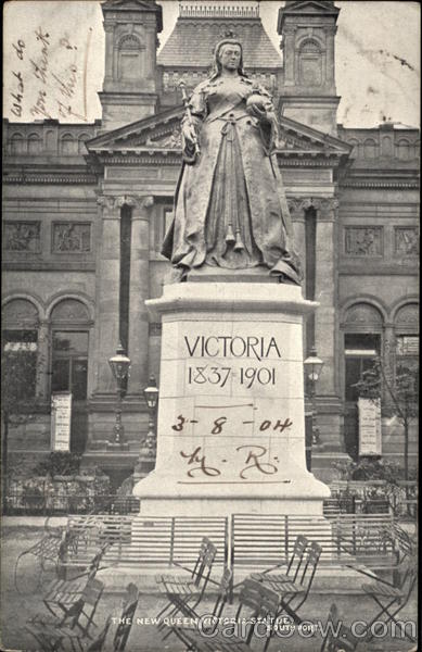 The New Queen Victoria Statue Southport England Lancashire