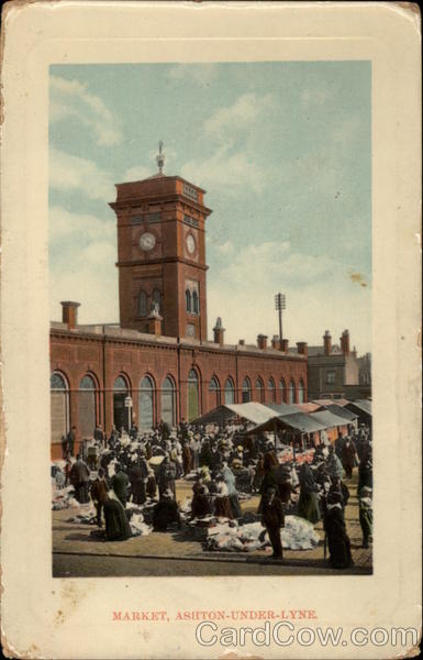 Market Scene Ashton-Under-Lyne United Kingdom