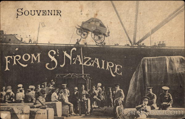 Troops at the Docks St. Nazaire France