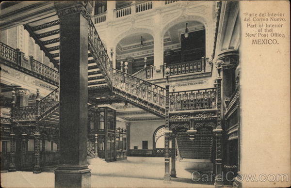 Part of the Interior of the New Post Office Mexico