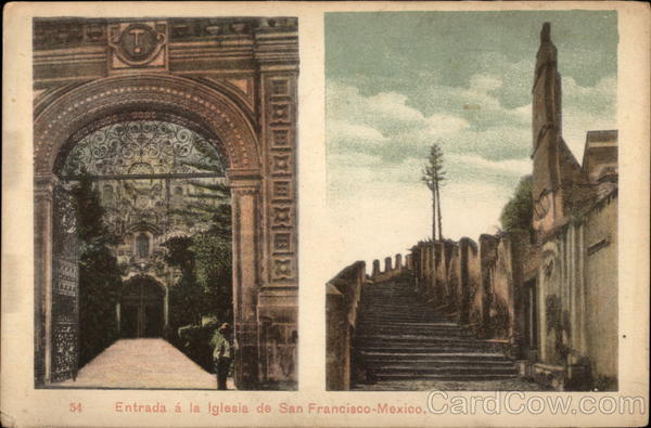Entrada a la Iglesia de San Francisco - Mexico Mexico City