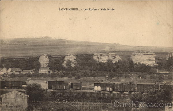 The Rocks And the Railway LIne Saint-Mihiel France