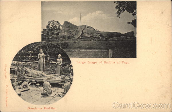 Buddhas at Pegu Myanmar Southeast Asia