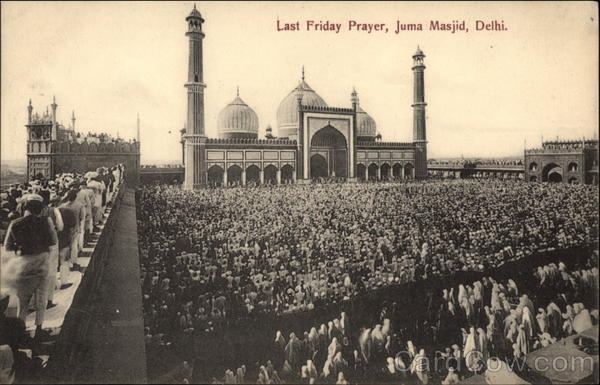 Last Friday Prayer, Juma Masjid Delhi India