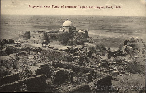 Tomb of Emperor Tuglaq adn Tuglaq Fort Delhi India