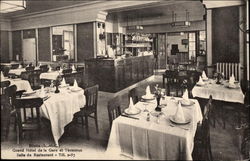 Grand Hotel de la Gare et terminus - Salle de Restaurant Postcard