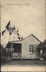 Faro en Isla Roqueta - Lighthouse Postcard