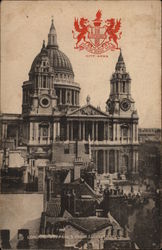 St. Paul's Cathedral from Ludgate Hill London, England Postcard Postcard