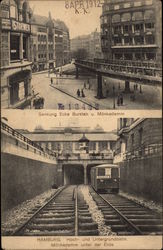 View of Above and Under Ground Rail Services Postcard