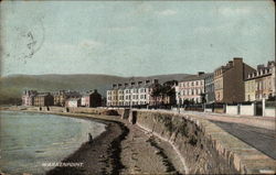 View of Beachfront Houses Postcard