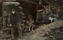 Evicted Tenant & His Family Postcard