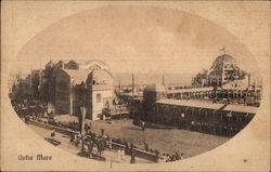 View of Beach and Pavilion Postcard