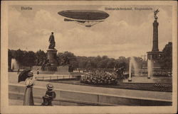 Bismarckdenkmal, Siegessaule Berlin, Germany Postcard Postcard