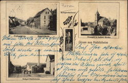Various Views of Town Postcard