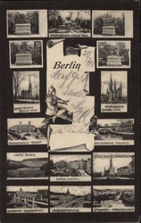 Various Views of the City Berlin, Germany Postcard Postcard