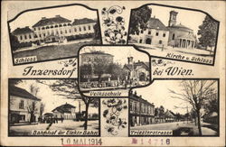 Various Views of Town Inzersdorf bei Wien, Austria Postcard Postcard