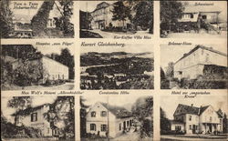 Multiple Views of Buildings in Gleichenberg Austria Postcard Postcard