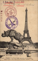 Eiffel Tower, from the Trocadero Palace Postcard