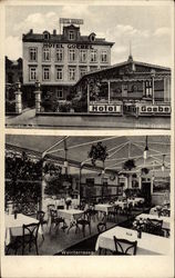 Hotel Goebel and Weinterrasse Postcard