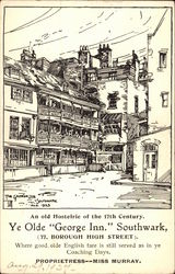 Ye Olde George Inn, Southwark Postcard