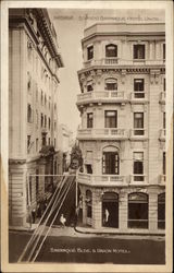 Barraque Building & Union Hotel Postcard
