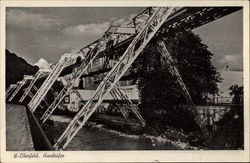 Schwebebahn over the river Wupper Postcard