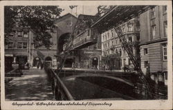 Elberfeld Schwebebahnof Doppersberg Postcard