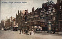 Old Houses, Holborn London, England Postcard Postcard