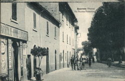 View of the street named Via Vecchia Fiorentina Postcard