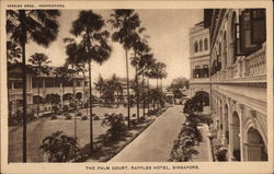 The Palm Court, Raffles Hotel Postcard