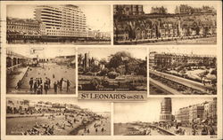 Various Views of Town Postcard