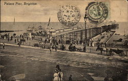 Palace Pier Brighton, England Sussex Postcard Postcard