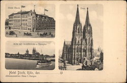 Hotel Disch and Various Views Postcard