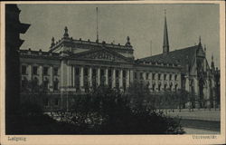 Leipzig University Germany Postcard Postcard