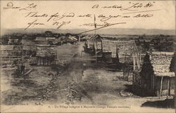 Native Village Postcard