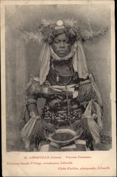 Female Dancer Libreville, Gabon Africa Postcard Postcard