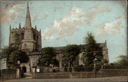 View of Church Ormskirk, England Lancashire Postcard Postcard