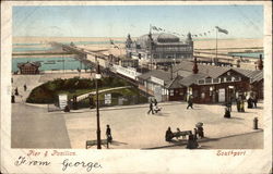 Pier & Pavilion Southport, England Lancashire Postcard Postcard