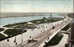 North Promenade Southport, England Lancashire Postcard Postcard