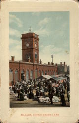 Market Scene Postcard