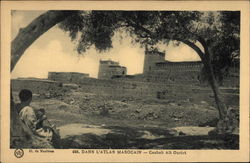 Casbah Ait Ourirt in the Moroccan Atlas Mountains Postcard